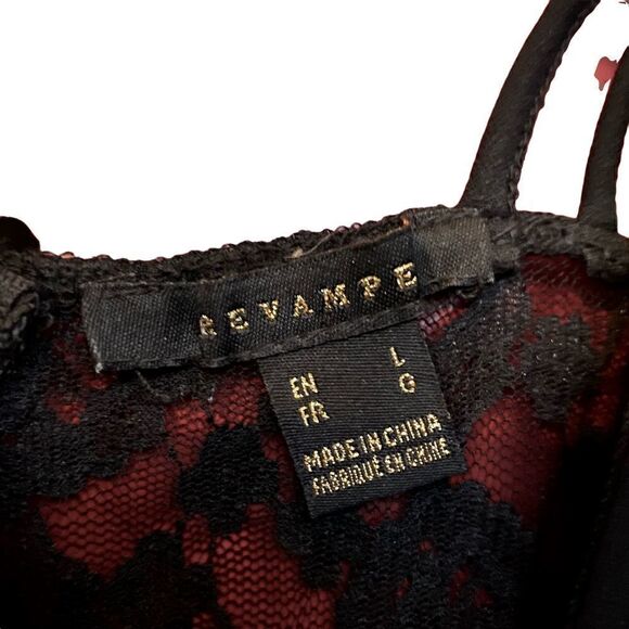 Top – Size Large Revamped Black Lace Mermaid Style - Picture 3 of 4